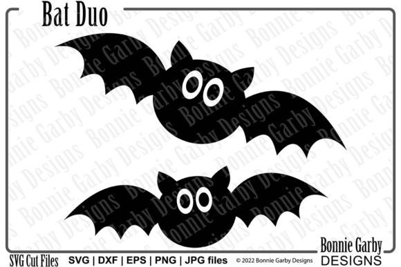 Bat Duo Halloween SVG Clip Art: A Versatile Asset for Creators and Businesses