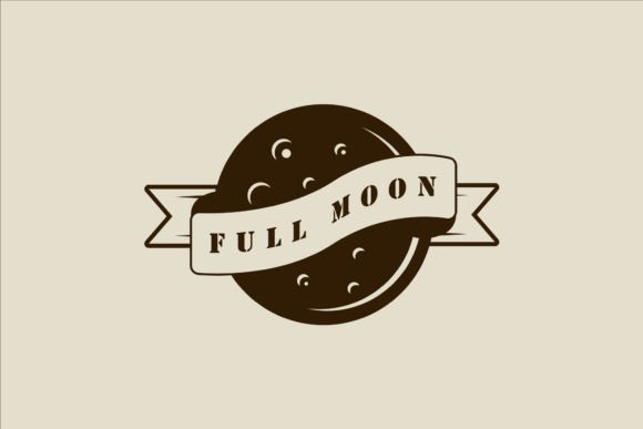 Full Moon Logo Vector Vintage Design: A Strategic Tool for Branding and Creative Projects