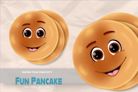 Fun Pancake - Kawaii Cartoon Character