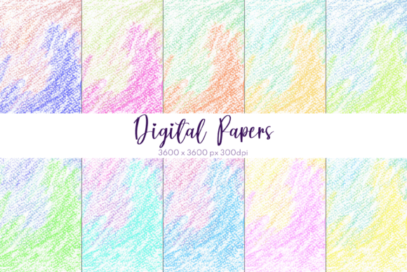 Pastel Abstract Chalk Digital Papers: A Versatile Design Resource for Creative Projects