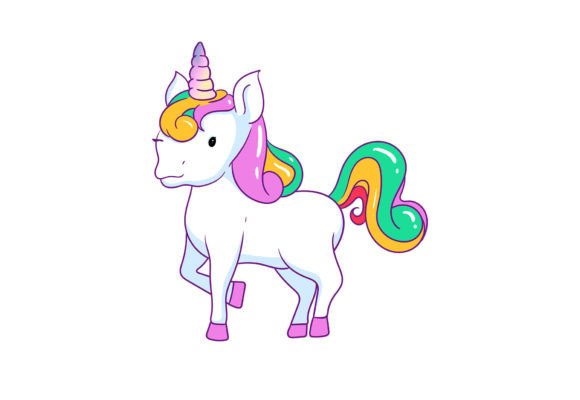 Sweet Unicorn Clipart Vector: A Versatile Graphic for Creative Projects