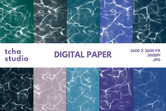 Water Wave Digital Papers: A Versatile Asset for Creative Businesses